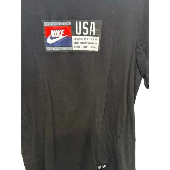 Nike Men's Black Short Sleeve National Team Soccer T-Shirt Size Medium - Picture 3 of 4